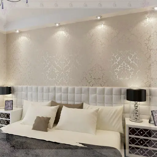 European Vintage Luxury Damask Wall Paper Pvc Embossed Textured European Vintage Luxury Damask Wall Paper Pvc Embossed Textured Wallpaper Rolls Home Decoration Gold Silver White R61 Kitchen