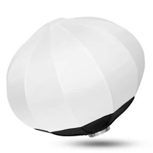50/65/80cm Collapsible Sphere Softbox Paper Lantern Ball Shape Reflector Diffuser w/ Bowens Mount for godox Studio Flash Strobe godox 35cm 160cm strip beehive honeycomb grid softbox with for bowens mount studio strobe flash light photography lighting