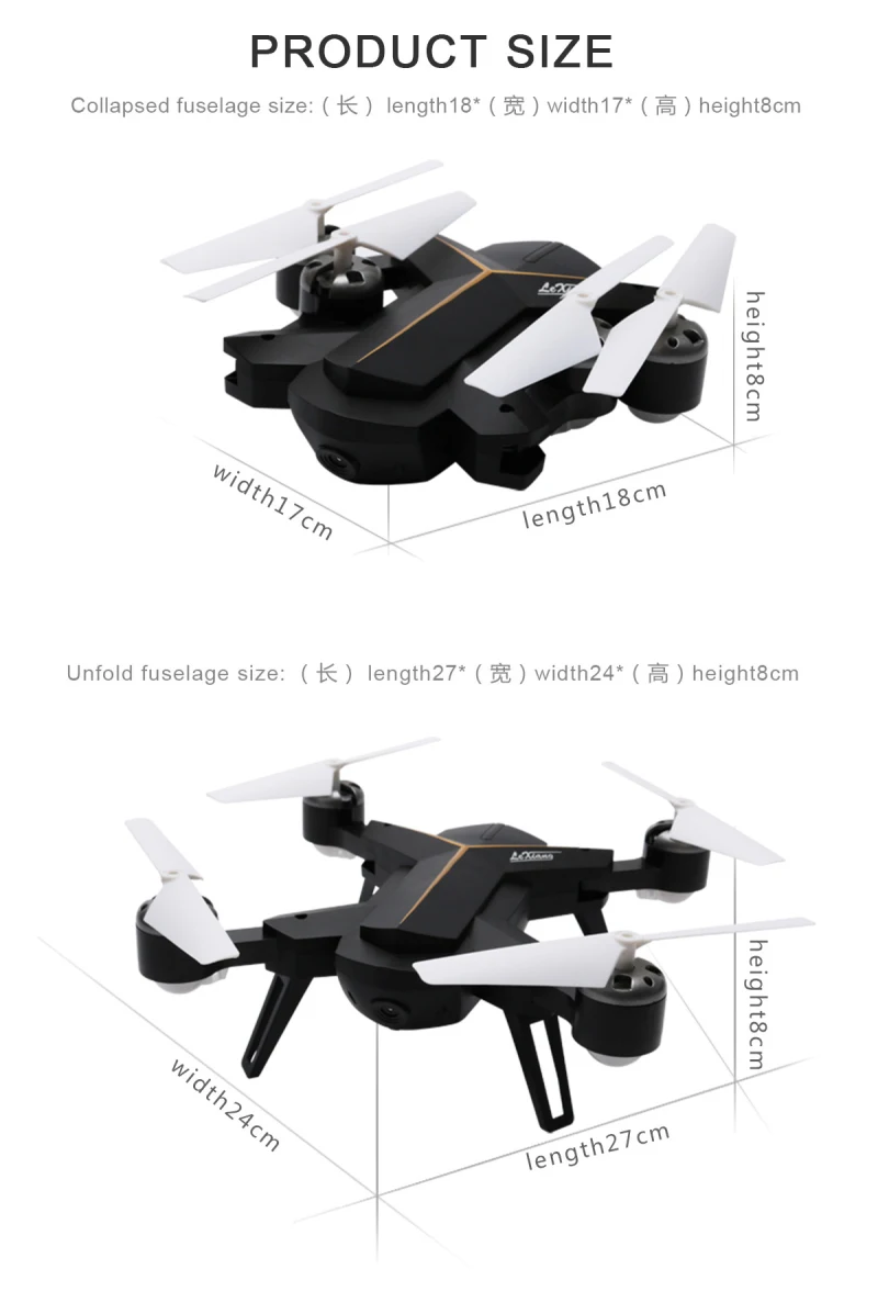 2,4G 6-осевой Wi-Fi fpv складной пульт дистанционного управления rc Дрон LX803 со светодиодной подсветкой Безголовый режим один ключ возврата rc Квадрокоптер с дистанционным управлением и HQ898B