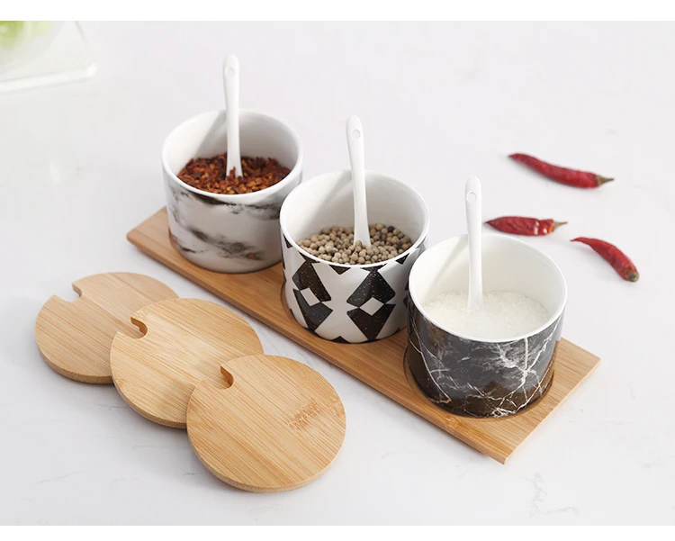 NEWYEARNEW керамические Spice керамические банки для хранения набор кухонных инструментов японский стиль комбинированные пакеты для домашнего свадебного украшения подарок
