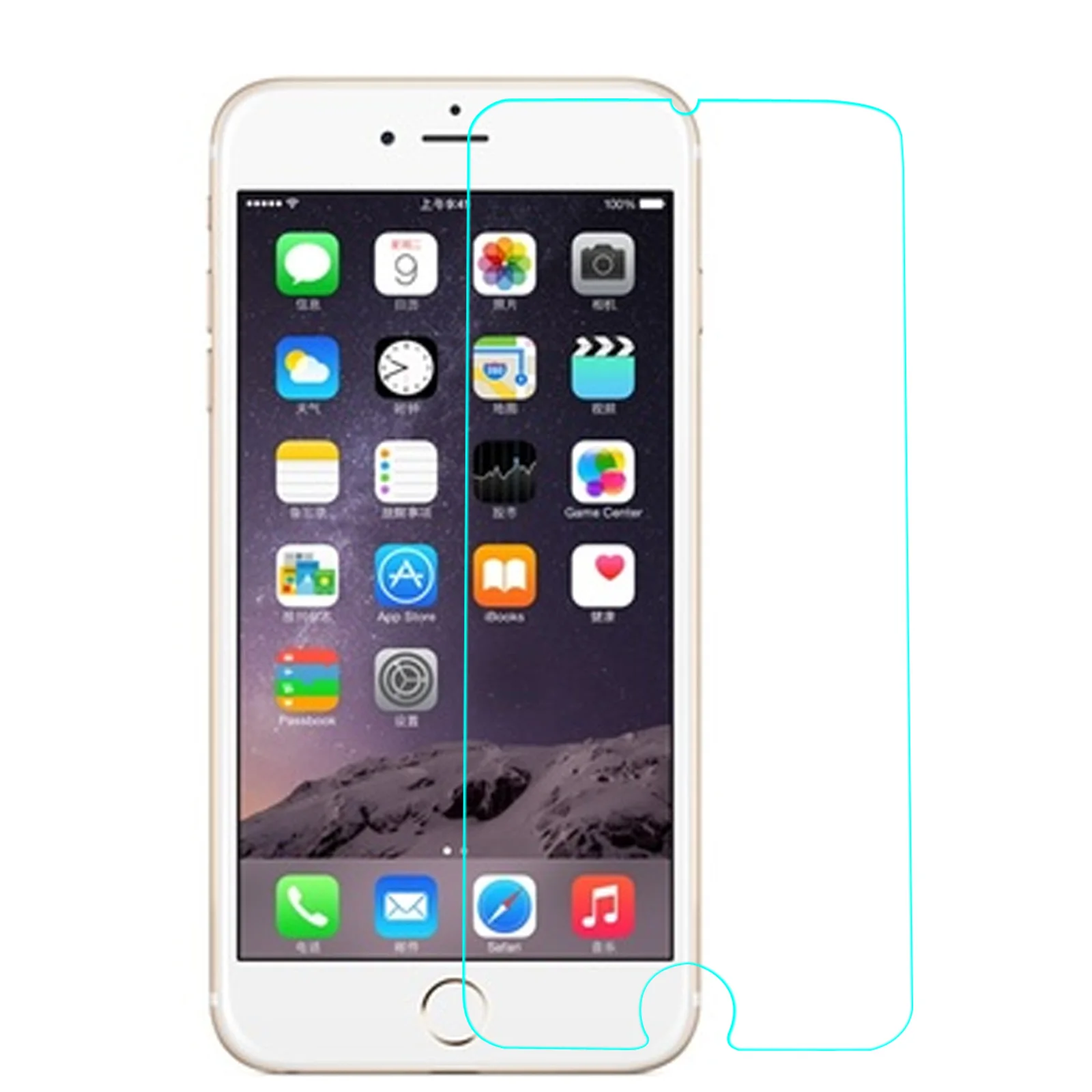 Для iPhone 6/6s 4," закаленное стекло предварительно вырезанное Ультра тонкое против царапин прозрачное Защитное стекло для iPhone 6 6s