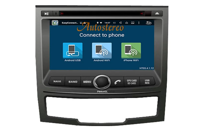 7 дюймов Android 7,1 Android 5,1 четырехъядерный Автомобильный gps dvd-плеер стерео спутниковый нав радио головное устройство для SSANGYONG KORANDO 2010