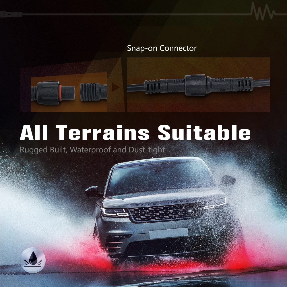 10 футовый Удлинительный кабель MICTUNING только для 4 и 8 подставок RGB APP светодиодный