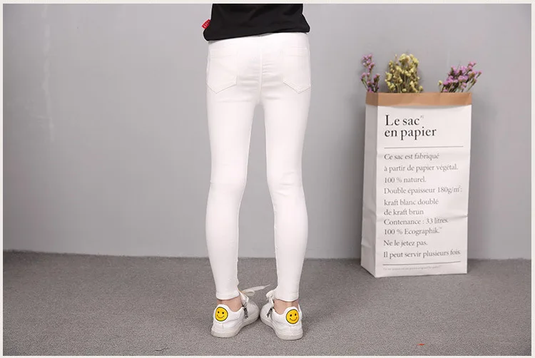 3-12 y children girls pants kids clothes girl trousers hole pant for girls solid color clothes for girls 12 years old (5)