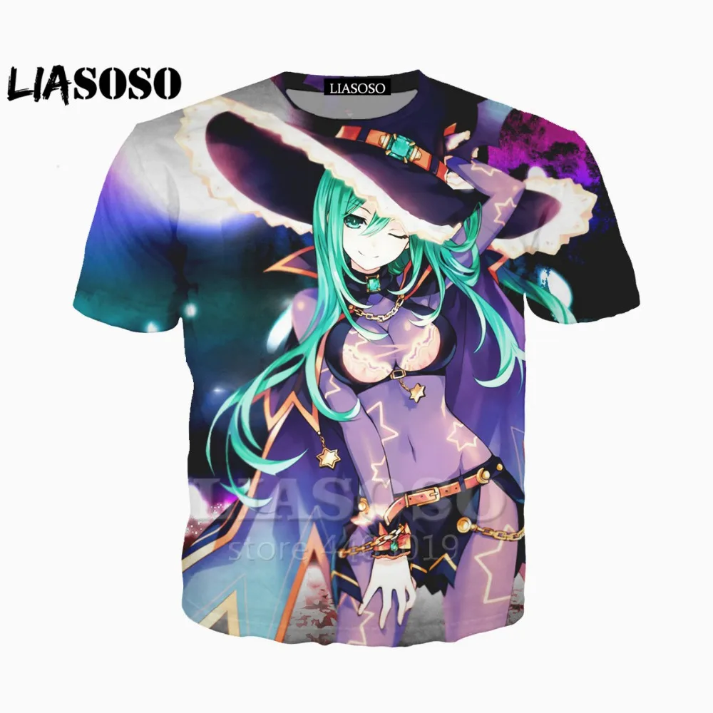 

LIASOSO 2018 3D Print Women Men Japan Anime DATE A LIVE GIrls Tshirt Summer T-shirt Hip Hop Pullover Harajuku Tshirt A045-62
