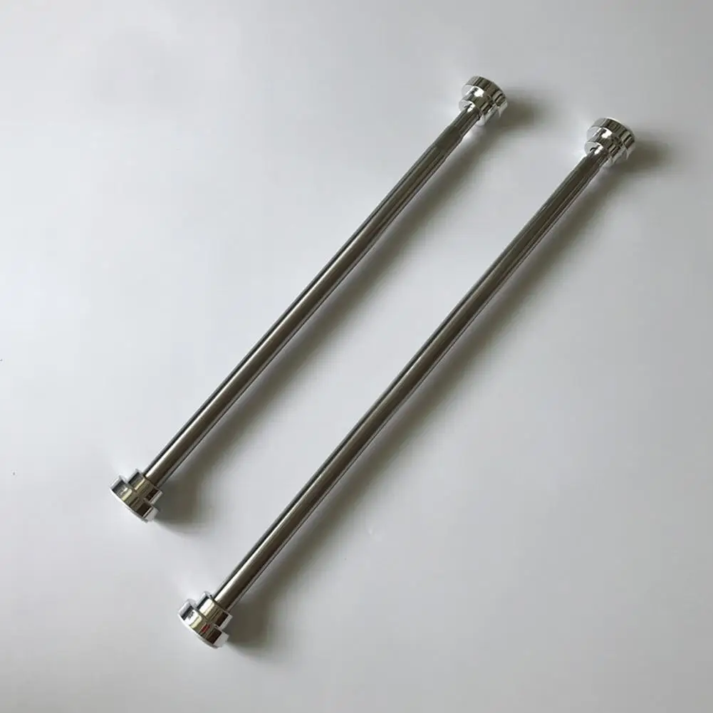 

50cm Stainless Steel Shower Curtain Rod Punch Free Telescopic Rod Adjustable Bathroom Pole Kitchen Curtain Rail Pole