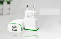 5 В 2.1A Smart Travel двойной 2 USB Адаптер зарядного устройства стены Портативный ЕС разъем мобильного телефона для ZOPO цвет c ZP330 C1 e ZP350 E1 E5.5