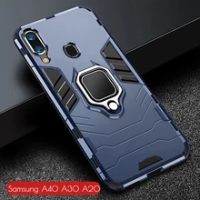 Чехол для samsung Galaxy A40 A30 A20, защитный чехол из поликарбоната, кольцо-держатель для пальца, чехол для телефона samsung A 40 30 20, прочный бампер