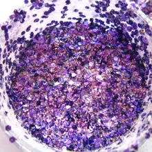 Смесь цветов с шестигранной формы блеск для ногтей, гель, макияж и DIY украшения g495