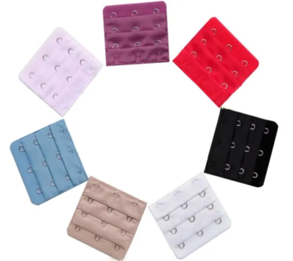 

Wholesale 3 lines bra extenders metal clasp adjustable bra buckle as concise shoulder belt adjuster clip AS SEEN ON TV.
