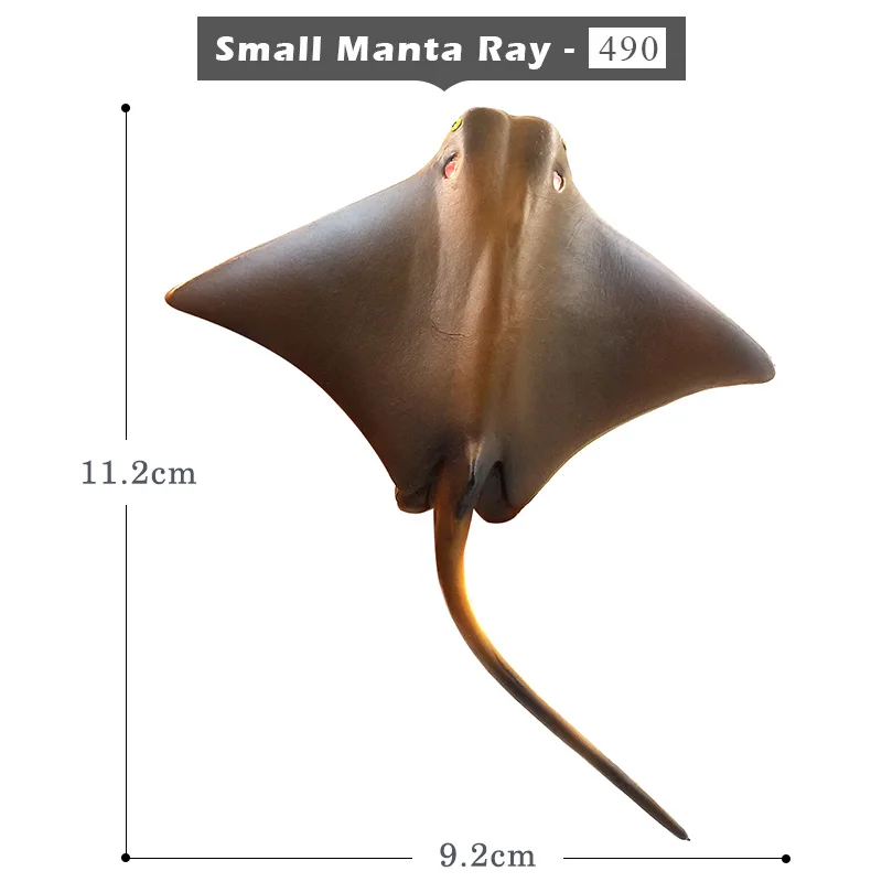 Моделирование маленький Дьявол рыба Манта Ray guitarfish Модель Животного Фигурка домашний декор миниатюрное украшение для сада в виде Феи аксессуары - Цвет: Small Manta Ray