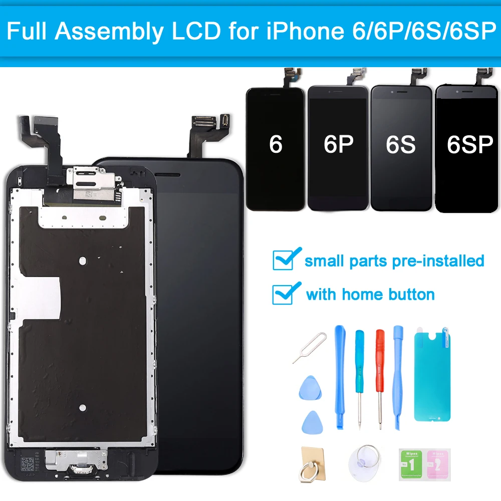 

for iPhone 6 / 6 Plus LCD Display Touch Screen Digitizer Full Assembly for iPhone 6S / 6S Plus Screen Replacement Full Set +Tool