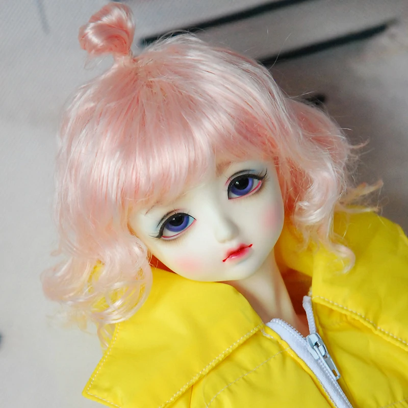 Волосы Allaosify Bjd для шарнирной куклы 1/3 1/4 1/6 высокотемпературный парик девушек