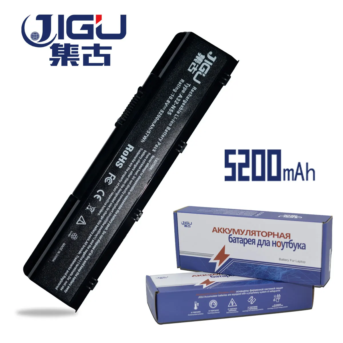 Jigu Аккумулятор для ноутбука Asus A32-N55 N45 N45SF N55E N75S N45E N45SJ N55S N75SF N45F N45SL N55SF N75SJ N45J N45SN N55SL N75SL