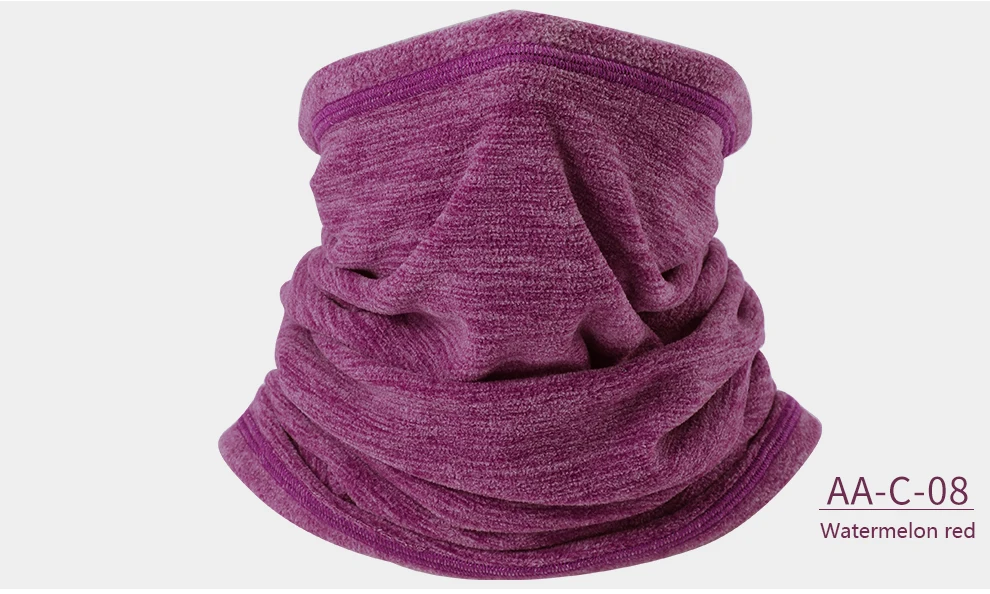 Для мужчин и женщин флисовая шерсть шеи трубки теплые многофункциональные зимние Кольца шарф и теплая маска для лица Шапка Повязка На