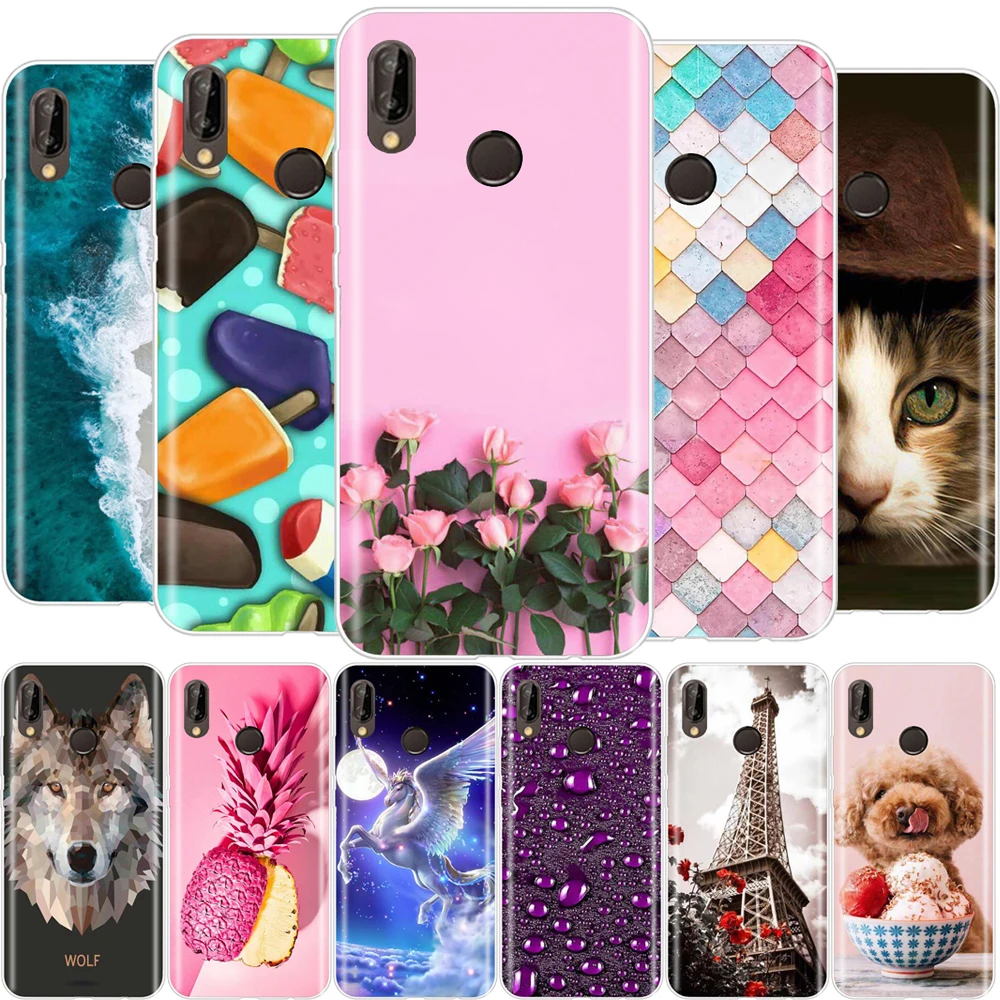 Huawei P Smart Plus силиконовый чехол 6 3 милая задняя крышка для телефона Funda huawei Nova 3i PSmart |