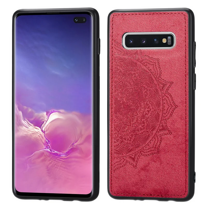 Мандалы, приятная на ощупь ткань чехол КРЫШКА ДЛЯ samsung Galaxy S10 S9 S8 плюс S10e S7 Edge Note 9 8 M10 M20 J4 J6 Prime A30 A40 A50 A70