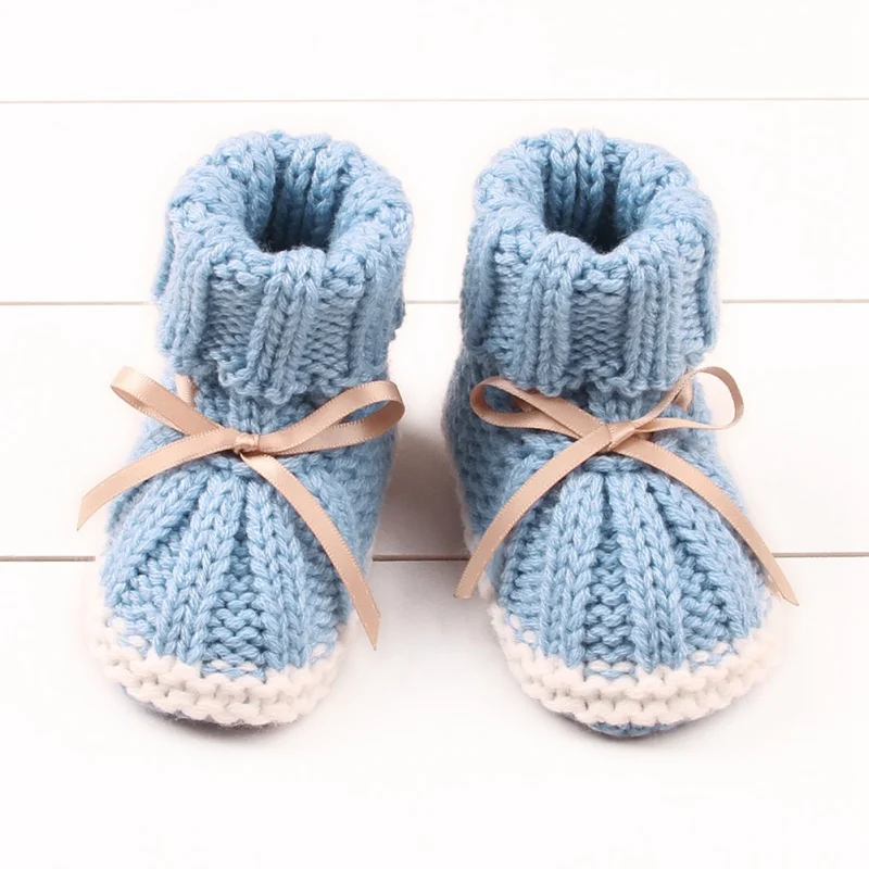 

Windproof Baby Boots Autumn Winter Children Shoes Cute Baby First Walkers Kids Newborn Toddler Warm Knitting Boots