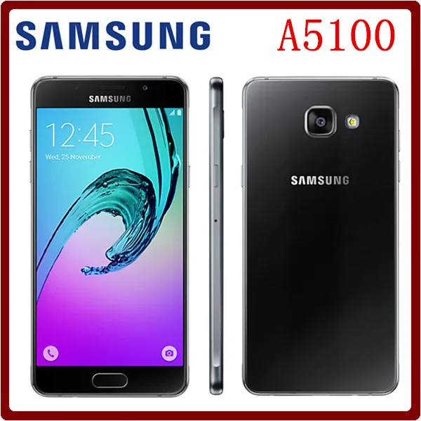 

2016 Original Samsung Galaxy A5100 A510F Unlocked 5.2 Inch 2GB RAM 16GB ROM Octa Core 13.0MP Camera Android 5.1 Cellphone