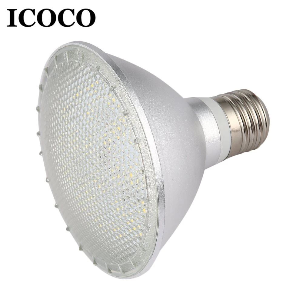 ICOCO 9W/12W PAR30 Alloy Aluminum Short Cup Shooting Lamp Holder Warm