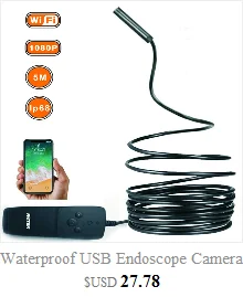 Водонепроницаемый USB эндоскоп камера HD 1080P IP67 для iPhone X беспроводной Wifi бороскоп видео осмотр для samsung note 8 0J