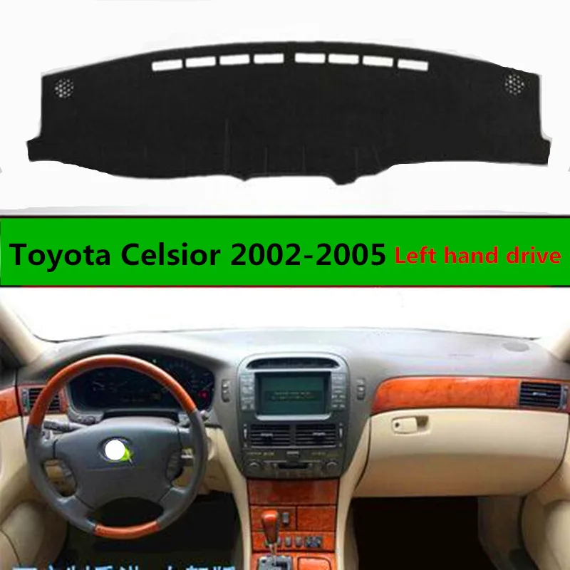 TAIJS левый руль автомобиля крышка приборной панели коврик для Toyota Celsior 2005 2002 модный