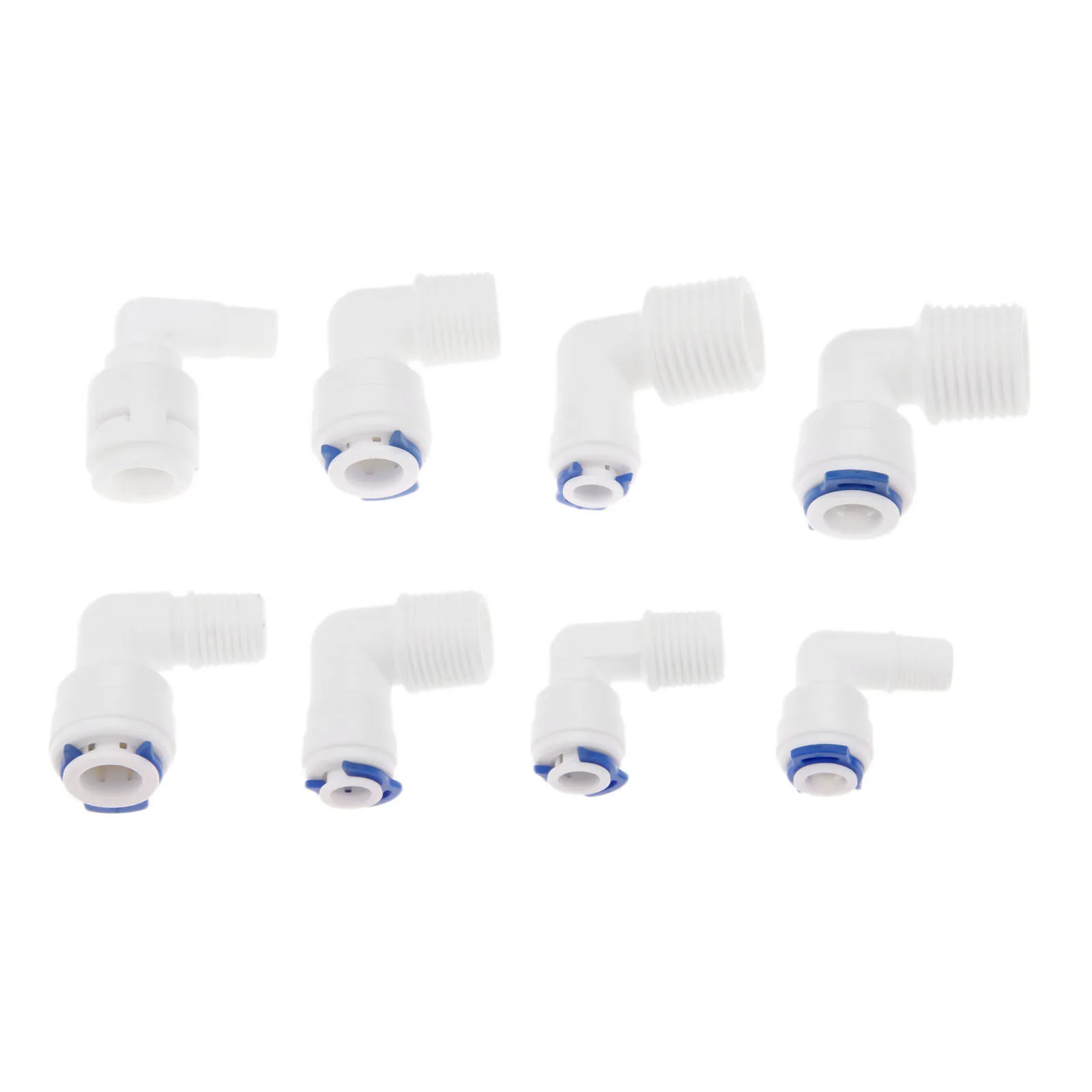 

5Pcs BSP Male Connector Quick Connection Fitting 1/4" 3/8" OD Hose 1/4" 3/8" 1/2" BSP Male Reverse Osmosis System Pipe Connector