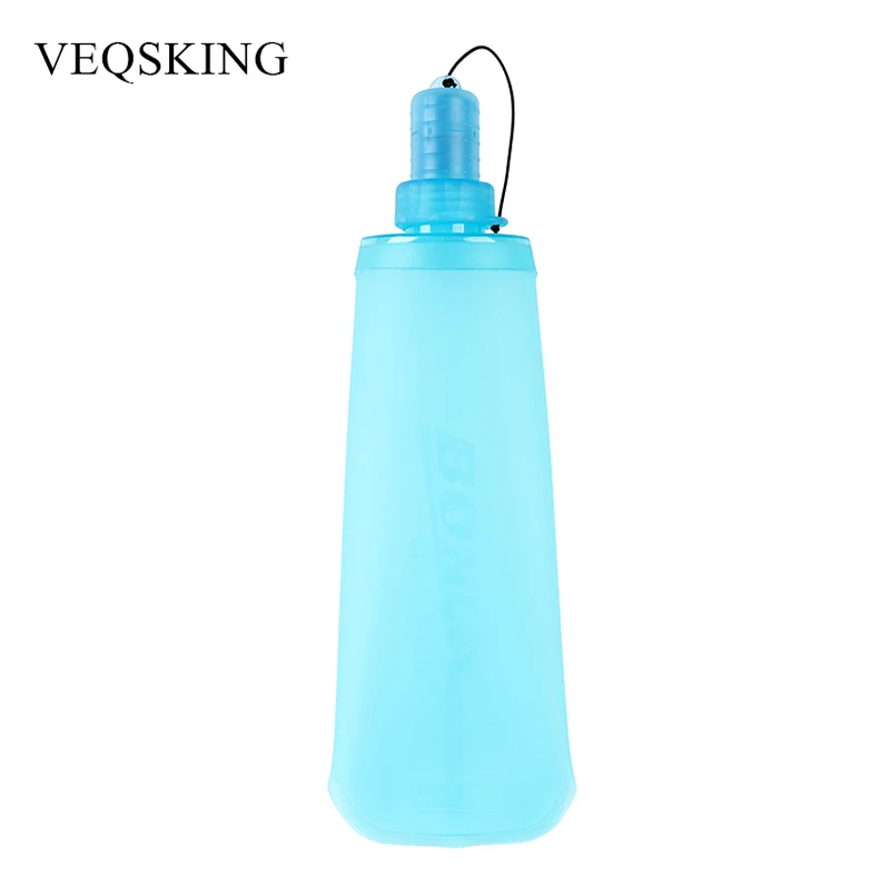 

250/500ML Outdoor Sport Soft Flask TPU Soft Water Bag For Running Cycling Hiking Hydration Bottle 2 Colors
