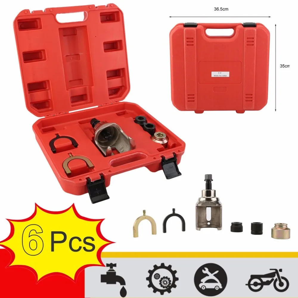 

6Pcs Vehicles Cars Auto Ball Joint Puller Dismantling Puller Separator Joint Removal Tool For VW T4 With Carry Case High Quality