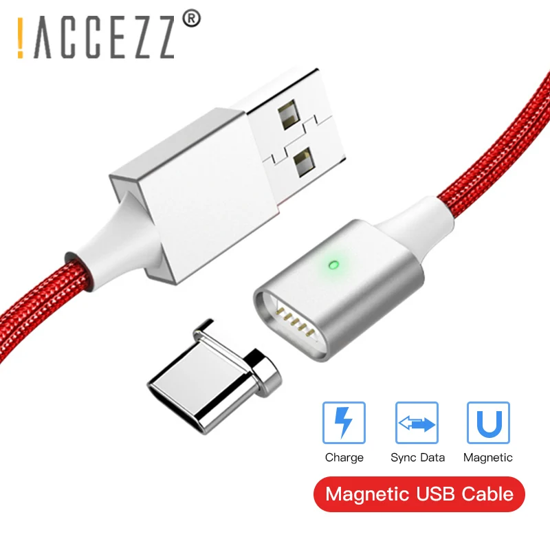 

!ACCEZZ Strong Magnetic Cable Fast Charging For iphone XS MAX XR Micro USB Type C For Samsung Xiaomi Redmi Magnet Data Wire Cord