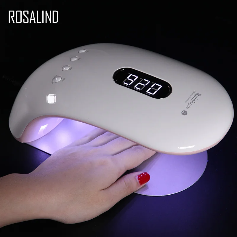 

ROSALIND Drying For Nails Art Tool SUNRB2 UV LED Curing Light Fast Nail Gel Polish Varnish For Manicure Machine Nail Dryer