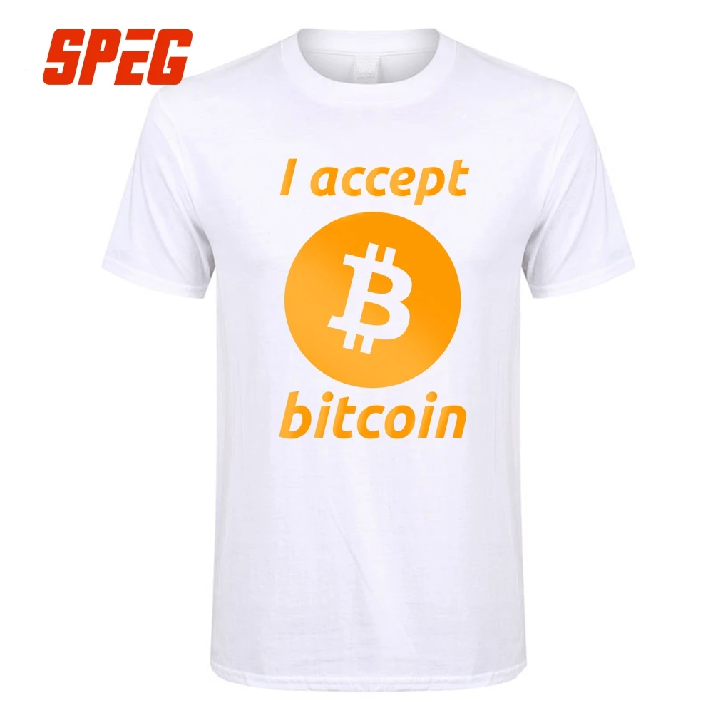 T Shirts Free Shipping I Accept Bitcoin Teenage Pre Cotton ...