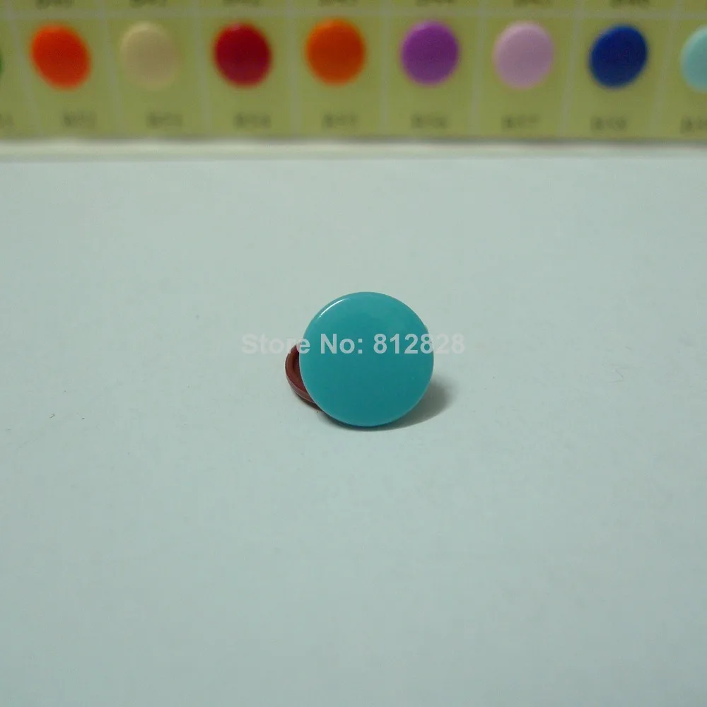 

200 Sets #B46 TEAL T5 Glossy Round KAM Snap Buttons 60 Colors Available in Stock