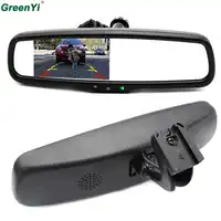 4.3 インチ TFT 液晶車の特別なブラケットリアビューミラーモニター駐車支援システムと 2 RCA ビデオプレーヤー入力