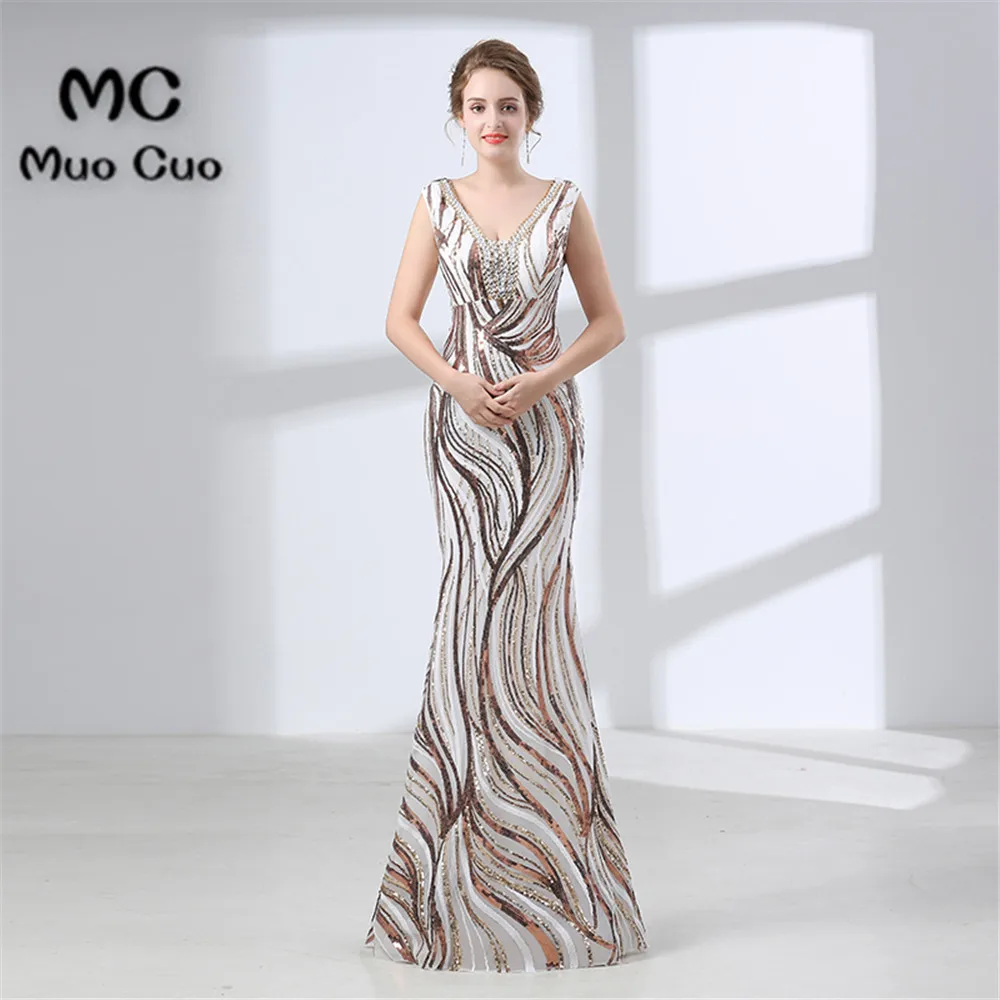 Luxuries 2018 Mermaid Prom dresses Long with Crystals Special Occasion Dresses sleeveless Formal Beaded Dress | Свадьбы и торжества