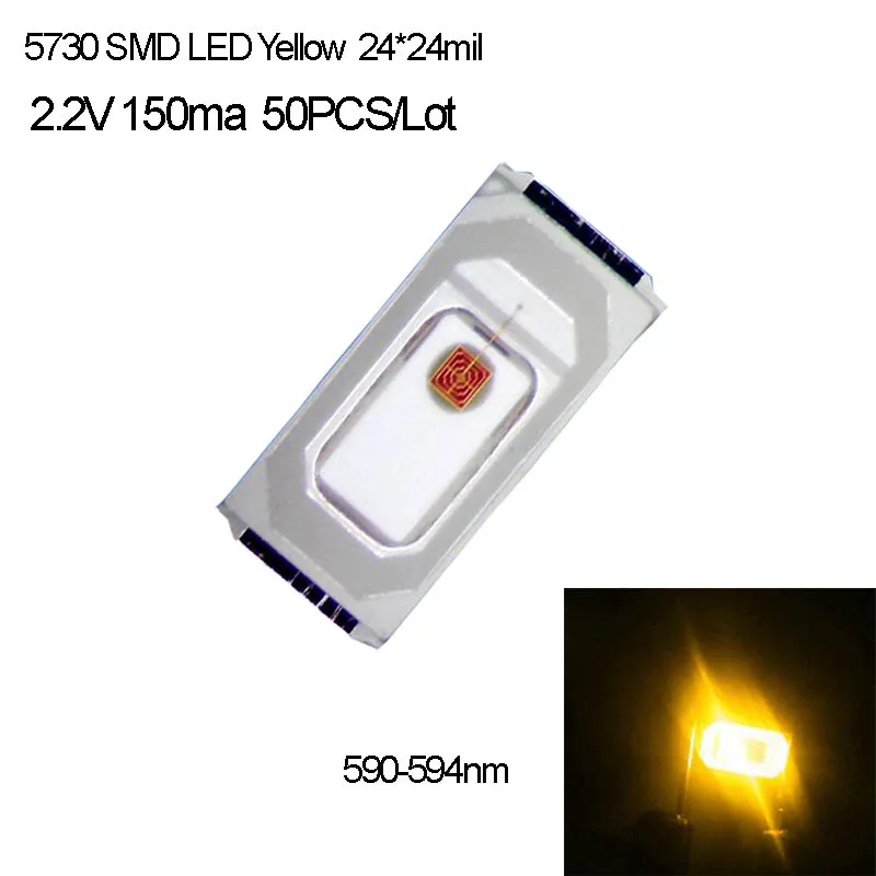 

High Brightness 0.5W 5730/5630 SMD LED Diode Crystal Clear 15-18lm 2.0-2.2V 150ma 50PCS/Lot Fast Delivery