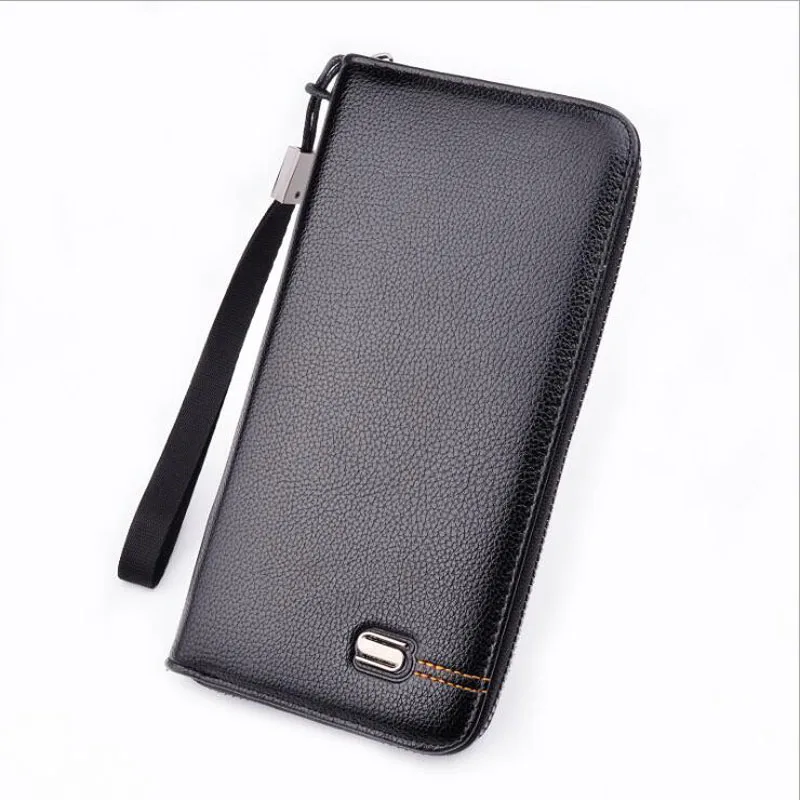 

New Men Wallets Small Money Purses Wallets New Design Dollar Price Top Men Thin Wallet With Coin Bag Zipper