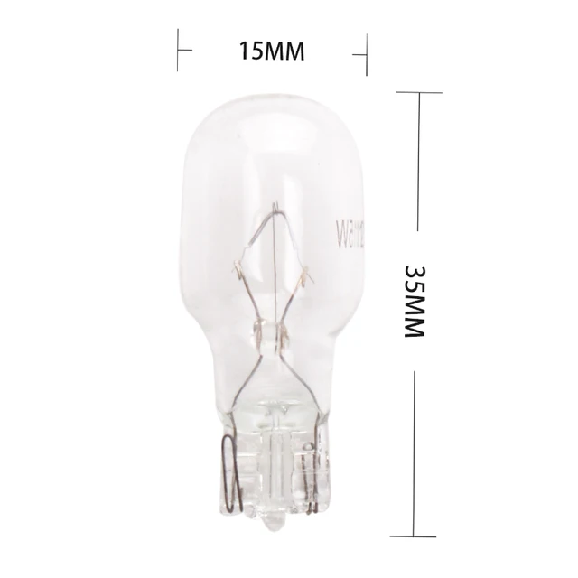 Wholesales 100pcs/lot warm white T15 W16W halogen light 12V 18W  Interior clearance light Dashboard automotive clear glass 5
