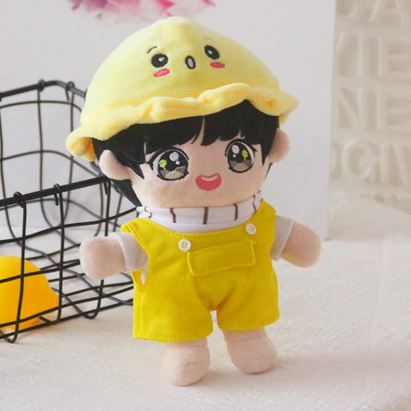 

Apaffa 2019 SGDOLL Korea Kpop EXO Doll Clothes Plush For BTS GOT7 Toy Plush Clothes Hat Fans Gift Collection New 20CM/8inch