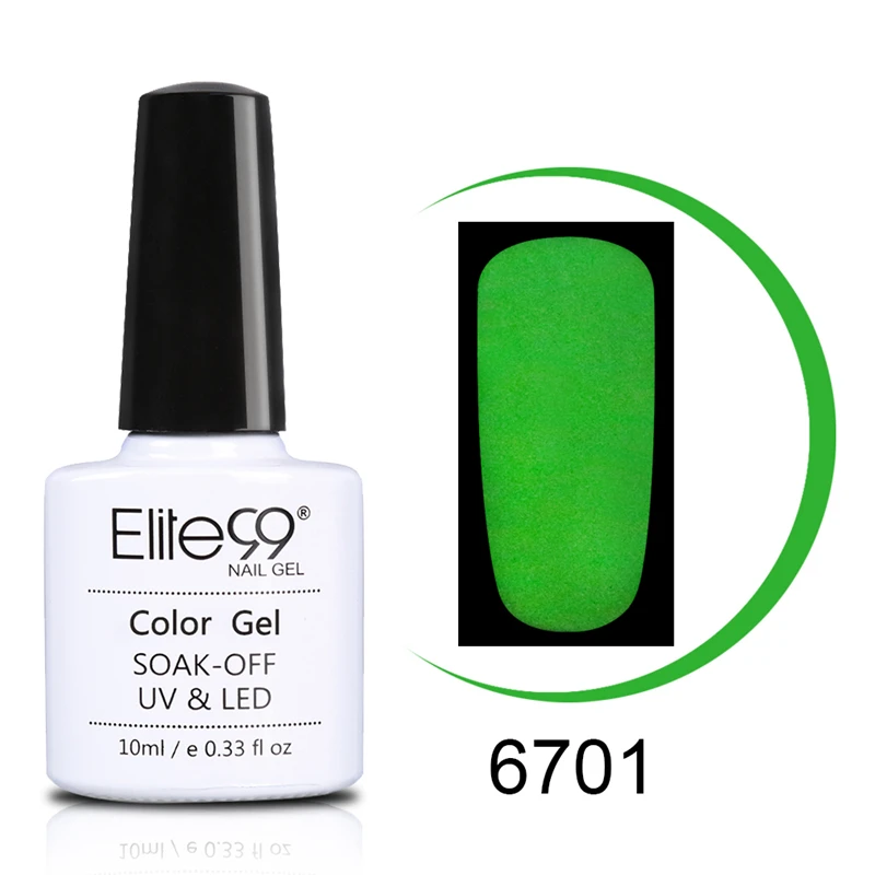 Elite99 10 мл Macaron цветной УФ гель лак для ногтей светодиодный Гель маникюра