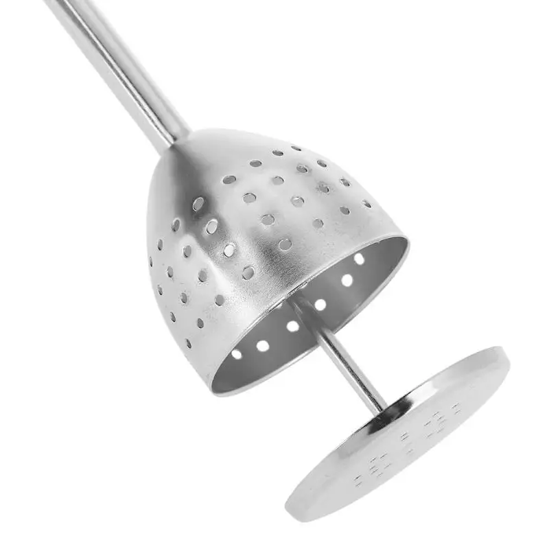 Mesh Tea Infuser Reusable Bag Strainer Teapot Stainless Steel Mesh Tea Infuser Reusable Bag Strainer Teapot Stainless Steel Filter Creative Pipe Design Puer Herb Tools Accessories In Infusers From Home Garden