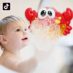 Купальный партнер детей Музыка Bubble Maker музыка-ванны игрушка для детей пузыри для детей ванны Краб игрушка