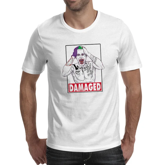 damaged colorful joker t shirt print cool creative t shirt design creative t shirt design ideas