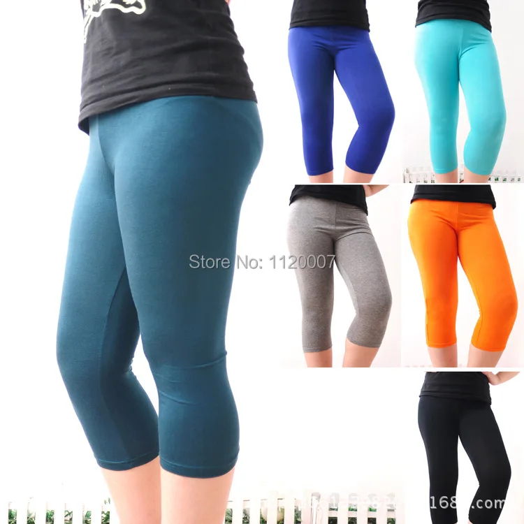 Candy Colors Summer Woman Short Leggings Pants Modal