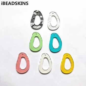 

New arrival! 30x20mm 100pcs acrylic Stripes or lace drop charm for earrings accessories,Earring parts,Jewelry Findings making