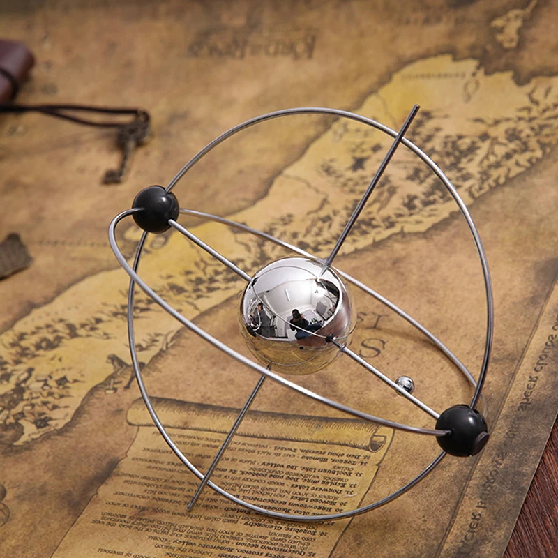  1Piece Kinetic Art  Mobile Milky Way Gizmos Perpetual Motion Spherical Pendulum Revolving Desk Orbi