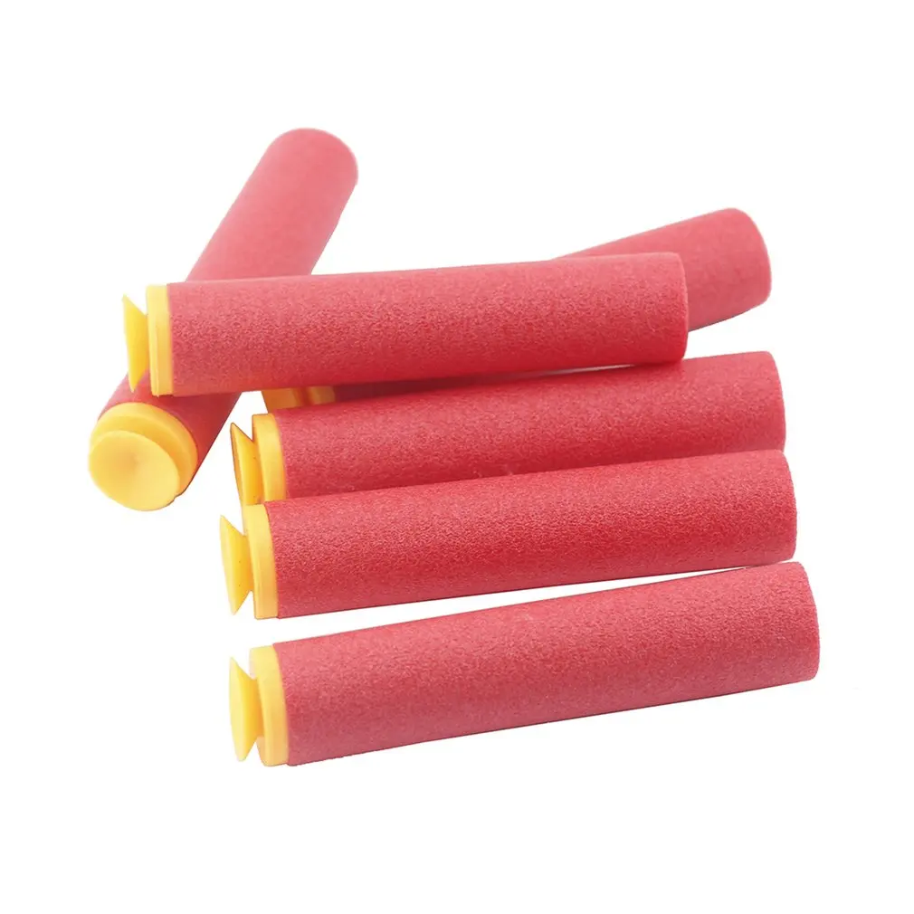 

6pcs Refillable Sponge EVA Suction Cup Head Soft Bullets Refill Foam Darts Toy Gun Bullets for Elite Strike Blaster Parts