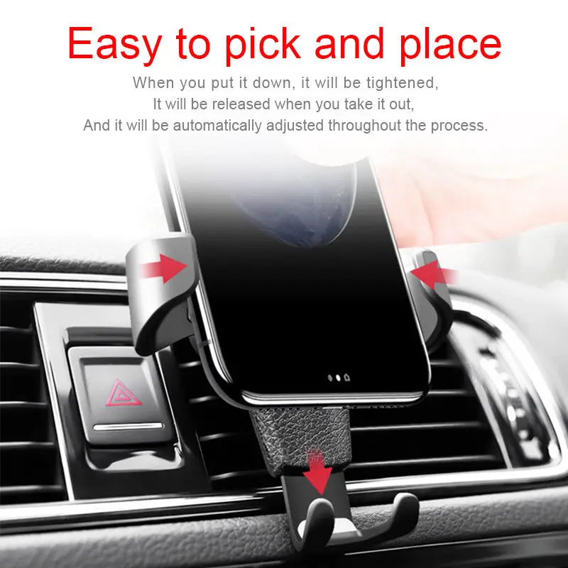  Schwerkraft Auto Telefon Halterung Air Vent Halterung Cradle Halter Universal für Mobile GPS 2019in