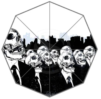 

Free Shipping Novelty Items Poker Skull Automatic Umbrella Customized Advertising Sun Protection Umbrella