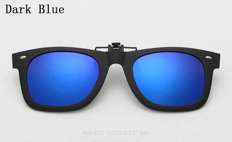 TR90 черная рамка поляризованные прикрепляемые линзы солнцезащитных очков для близорукость миопия очки женские, мужские риса ногтей очки ночного видения L3 - Lenses Color: 9